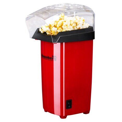 Aparat Pentru Popcorn, Hausberg HB-910R 1200 w, jet aer cald, premium, rosu